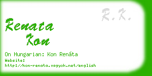 renata kon business card